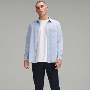 Lululemon commission shirt Light Blue Button-Up Shirt VEUC medium